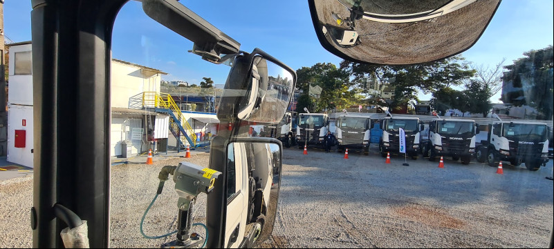 Apresentação do caminhão teleoperado projetado pela Scania, Hexagon e Fidens