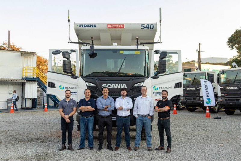 Apresentação do caminhão teleoperado projetado pela Scania, Hexagon e Fidens
